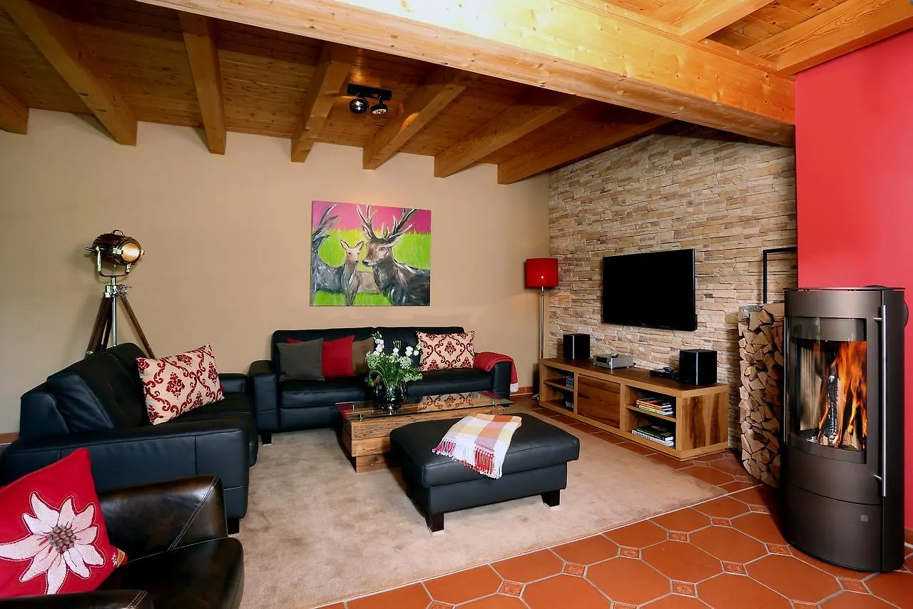 Tatil Evi Alpenfeuer-Chalet Villa Oberstdorf Almanya